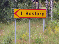 Vägskylt Bostorp 1