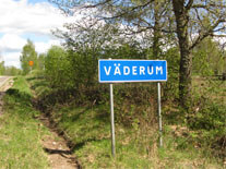 Vägskylt Väderum